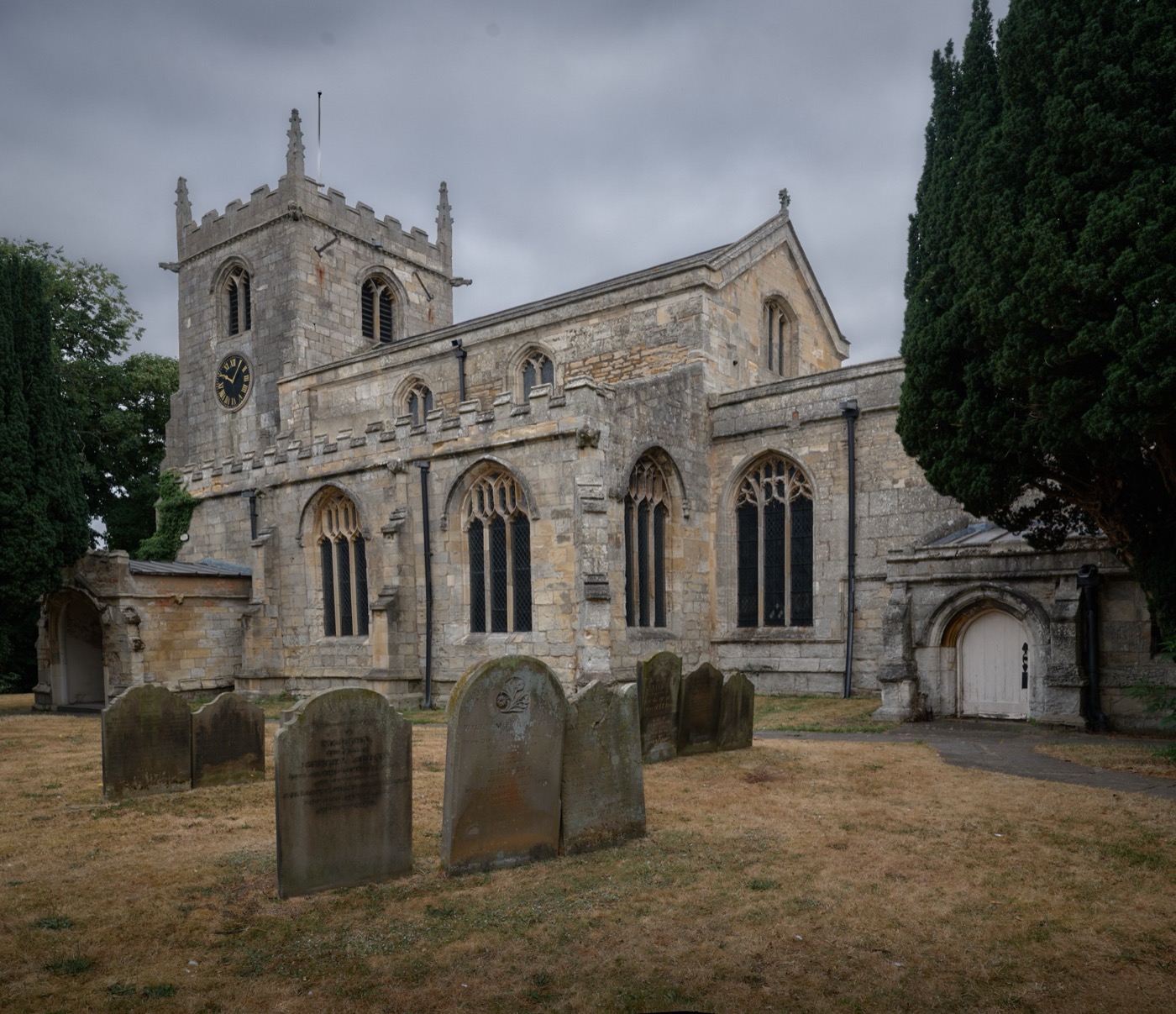 All Saints', Belton — the church where George was baptised on 17 October 1619. Photographed by Jon Brock on a family visit, 21 July 2026. © Jon Brock 2026.